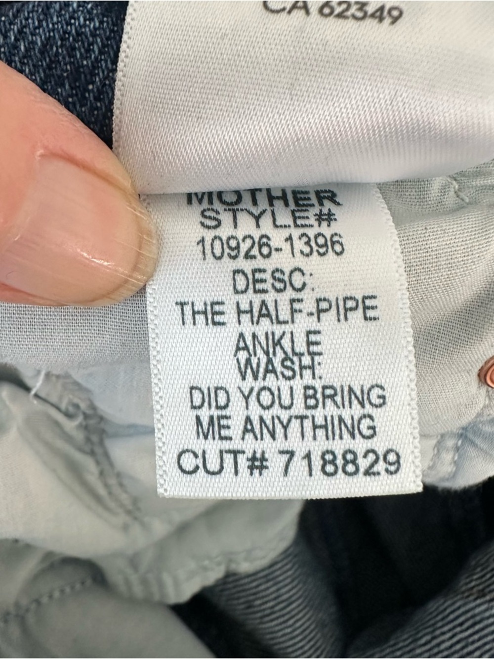 Mother The Half Pipe Ankle Denim Jeans SZ 32 - Picture 8 of 8